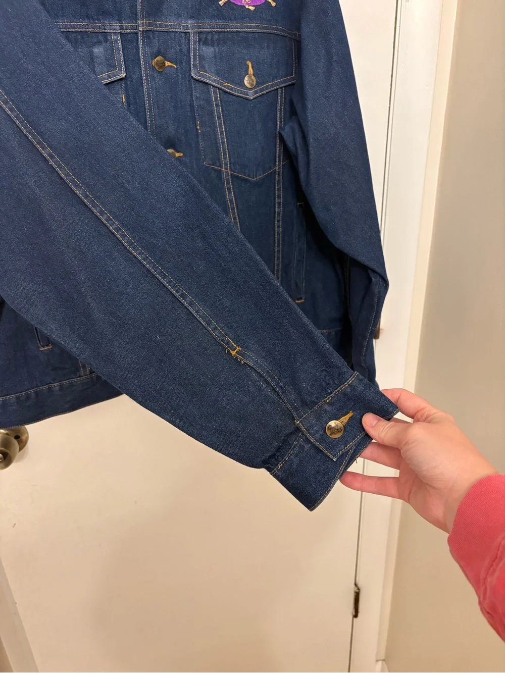 VTG Urban Equipment Crown Royal Denim Jacket Dark Wash XL